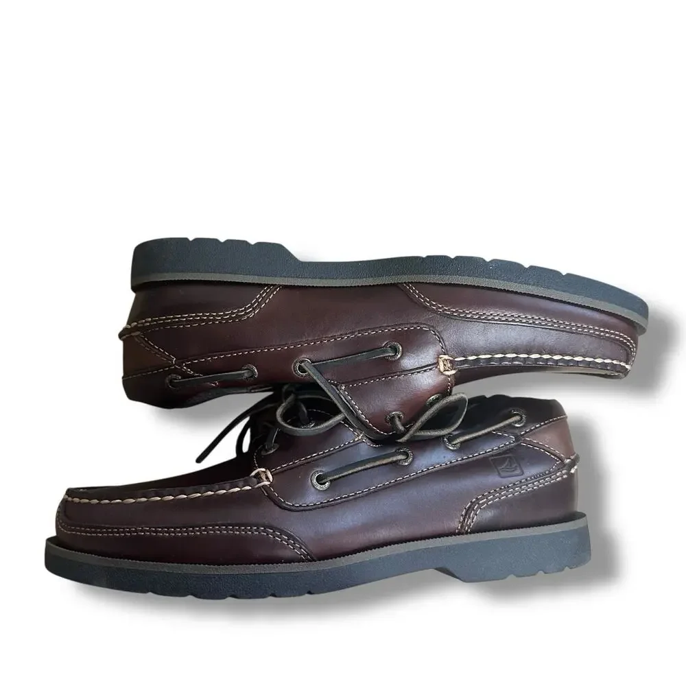 Sperry Top Sider Stingray Mens Sz 8.5 Leather Boat Shoes New No Box Style 05786